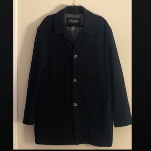 Banana Republic Black Wool Pea Coat